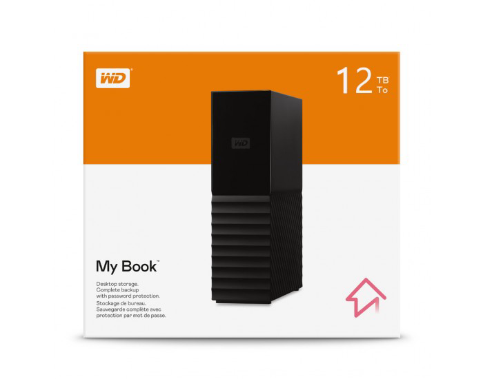 WD EXTERNAL HARD DISK 12TB 3.5? (WITH ADAPT0R) MY BOOK